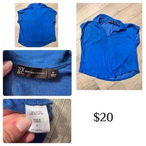 Short Sleeve Slub Knit Collared Top